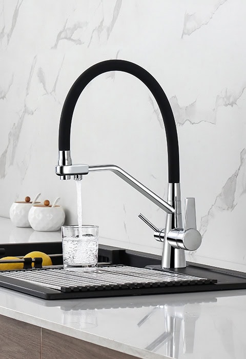 pull out kitchen filter faucet - with silicone tube - K641 06 01 1
