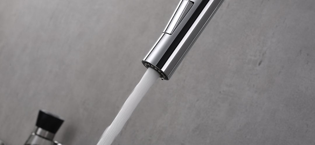 Turn on the tap and rinse