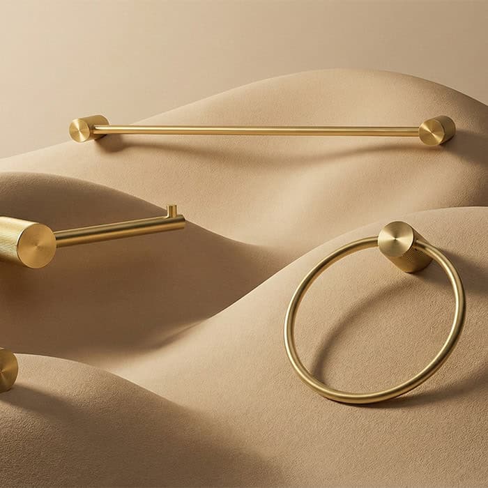 A119 bathroom hardware set brushed gold