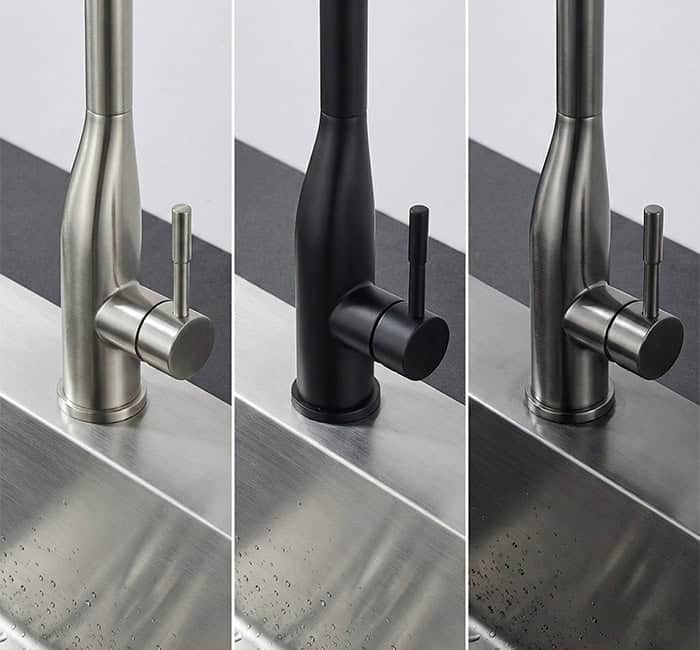 different finishes mixing of kitchen faucet and sink different finishes mixing of kitchen faucet and sink