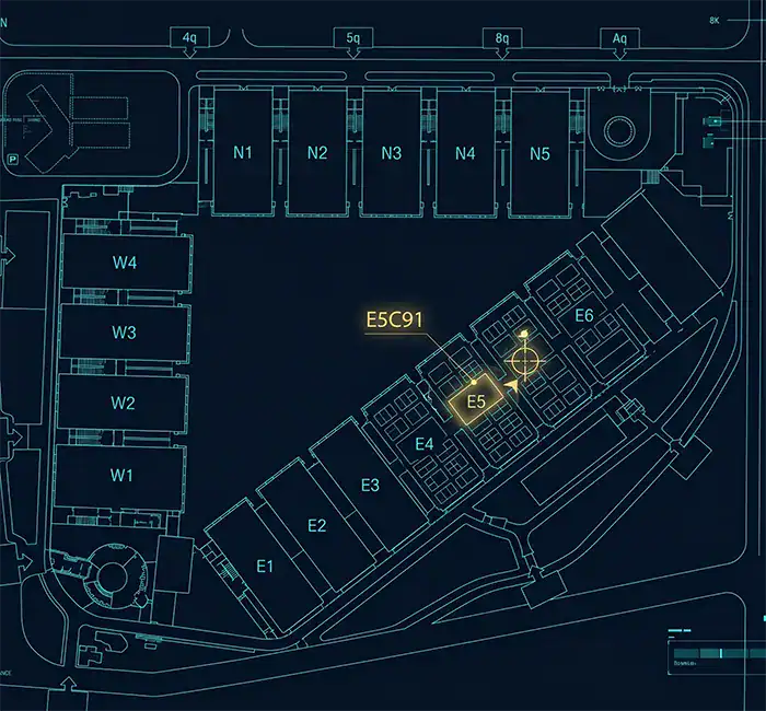 Luxuryhome KBC booth E5C91 floor map