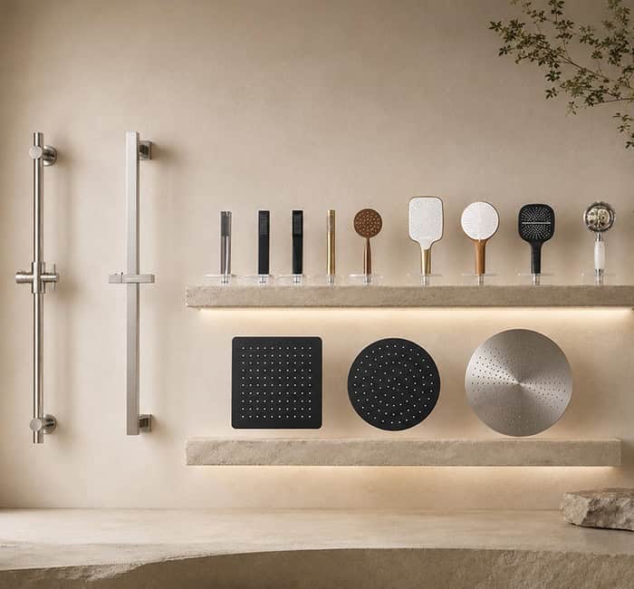 Shower accessories for expoesd shower system