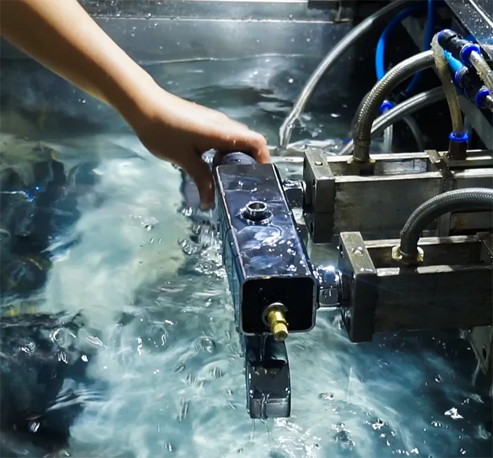 shower valve air leakage test process