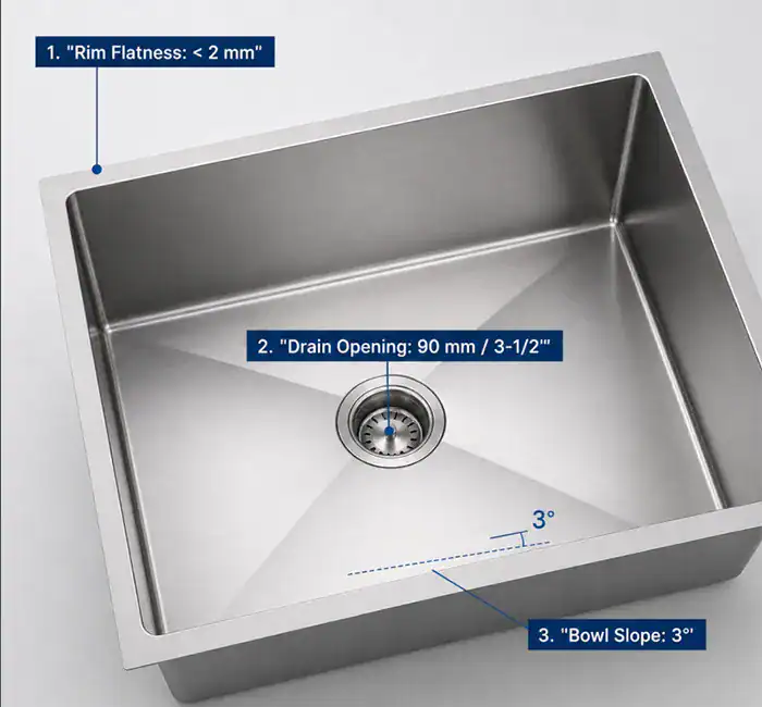 Kitchen sink dimensions drain opening and mounting details Kitchen sink dimensions drain opening and mounting details