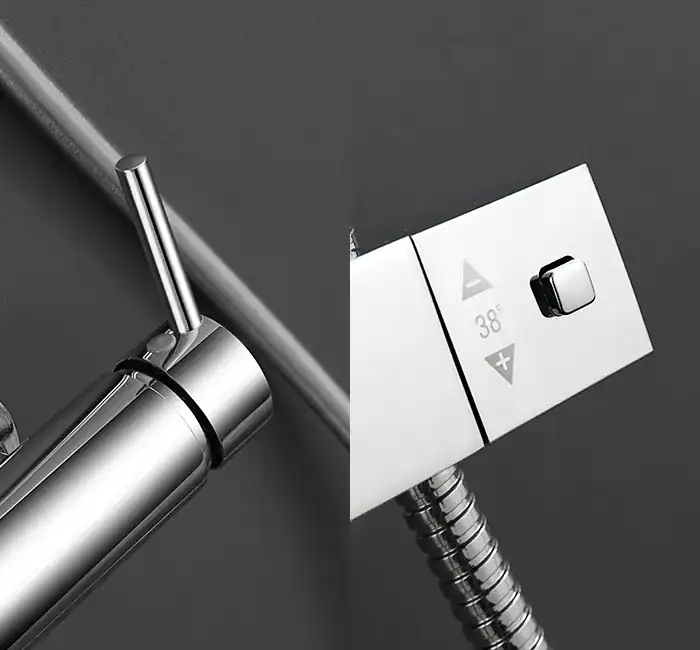 Mechanical and thermostatic shower valve compare