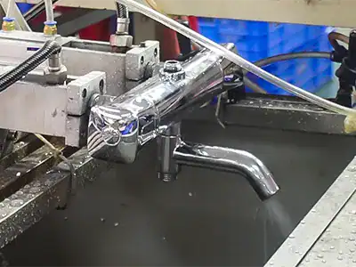 Shower valve water-test