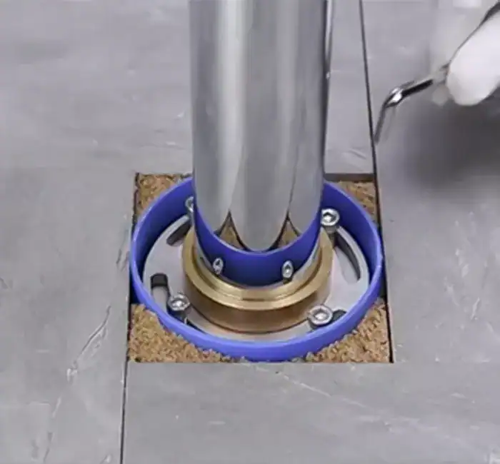 bathtub-installation-way Bathtub drain and faucet installation planning
