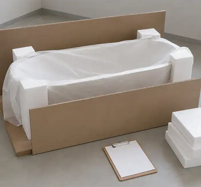bathtub-packing-documents Bathtub packing and order document preparation