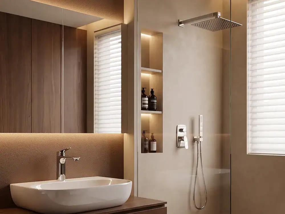 Luxuryhome MOYO series bathroom faucet and shower system Luxuryhome MOYO series bathroom faucet and shower system